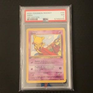 Abra 49/82 1st edition Pokemon Team Rocket (2000)